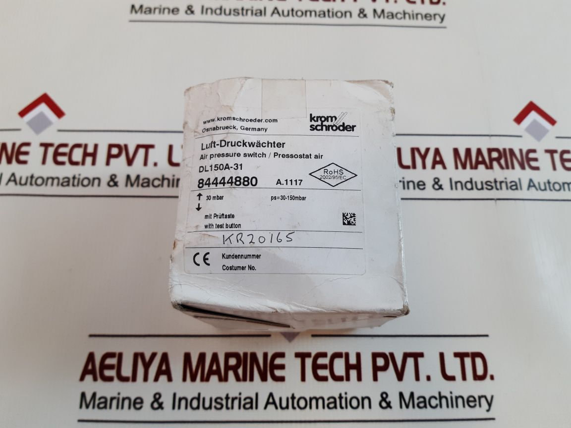 Kromschroder Dl150A-31 Primary Air Pressure Switch 84444880
