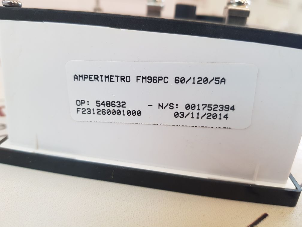 Kron Fm96Pc Ammeter 0 To 60120 A
