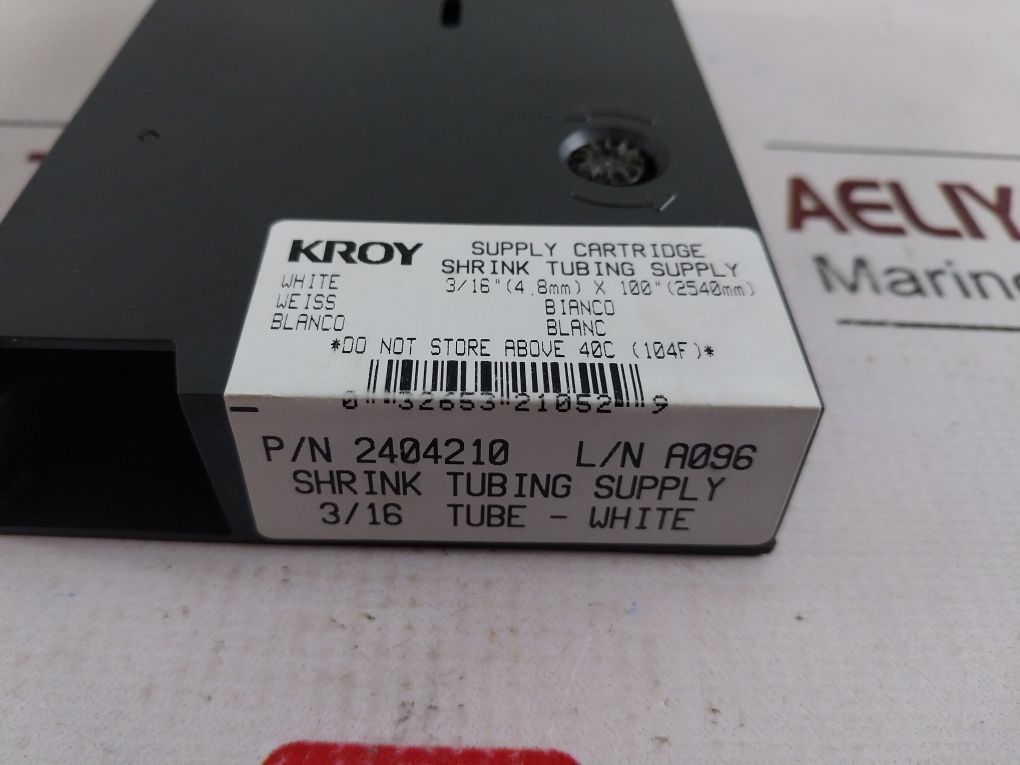Kroy 2404210 3/16 Tube-white Supply Cartridge