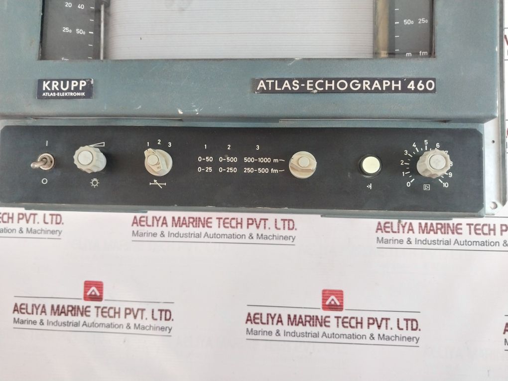Krupp Atlas-elektronik Echograph 460 Az 6023 Echosounder Display Device