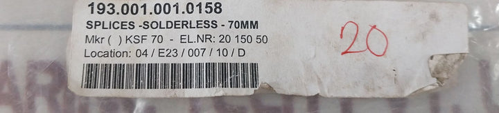 Lot Of 6X Ksf 70 Through Connectors