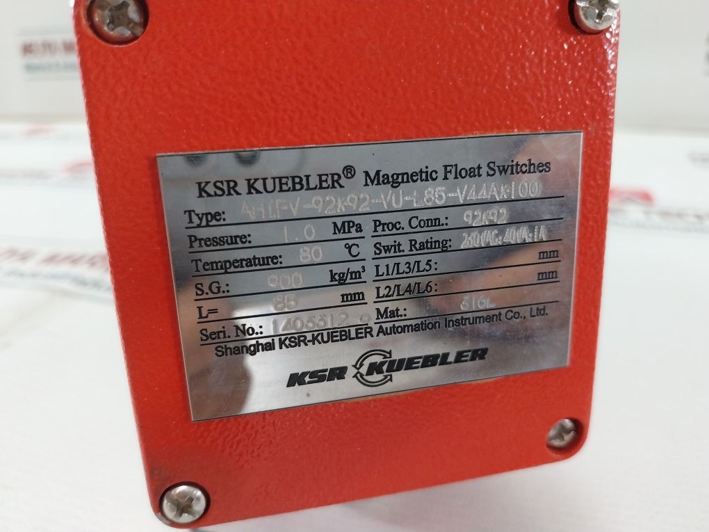 Ksr-kuebler 1.0 Mpa Magnetic Float Switches