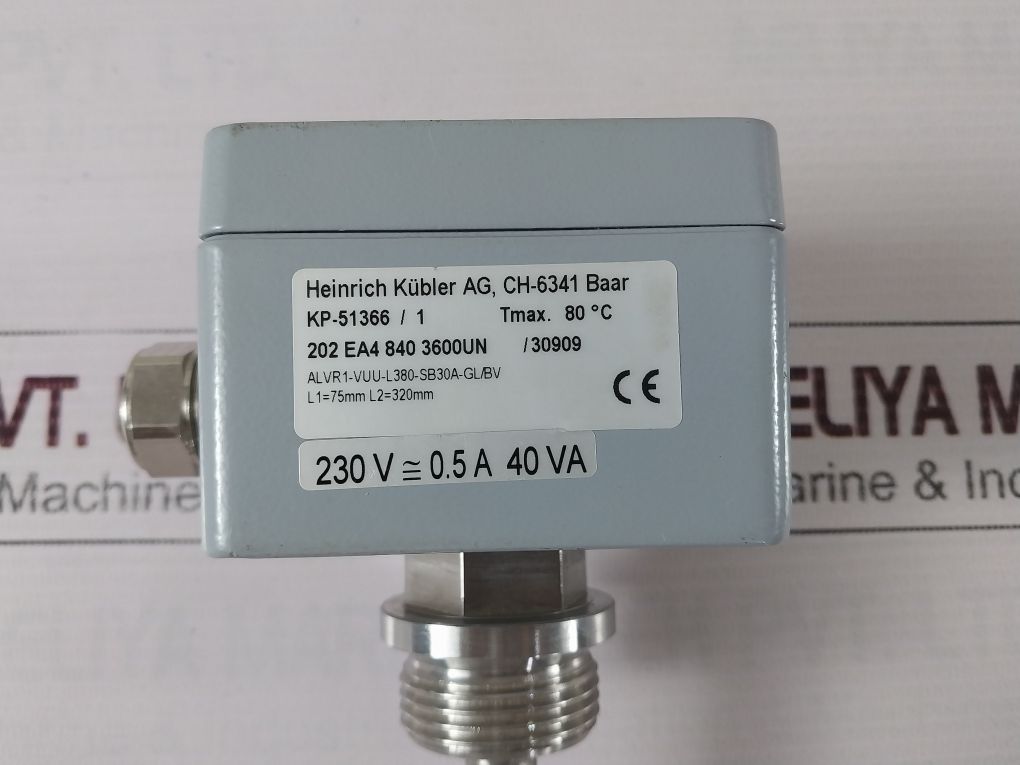 Heinrich Kubler Ksr Kp-51366/1 Solenoid Float Switch 230V 0.5A