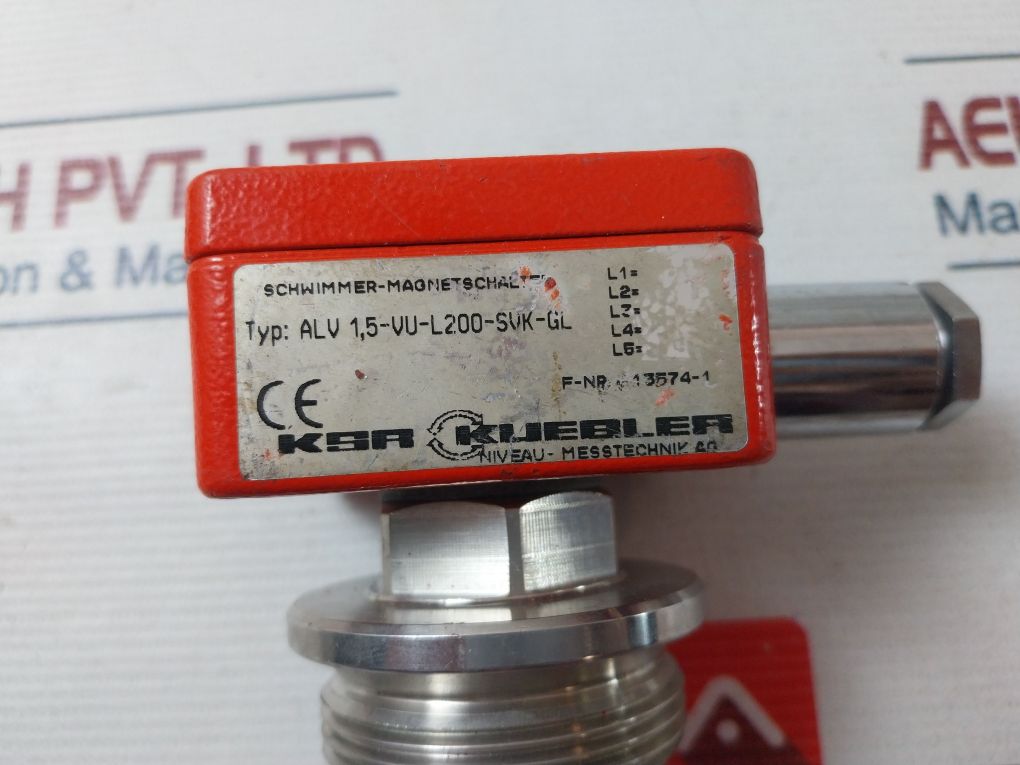 Ksr Kuebler Alv 1,5-vu-l200-svk-gl Float Magnetic Switch