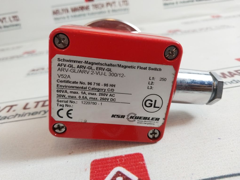 Ksr Kuebler Arv-gl Magnetic Float Switch