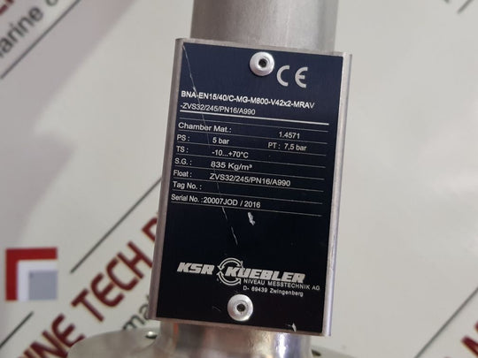 Ksr Kuebler Bna-en15/40/C-mg-m800-v42X2-mrav Magnetic Oil Level Indicator