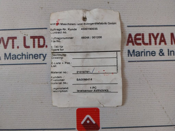 Ksr Kuebler Nmg 125-av4Rv 2-vk5/Te-l 200/12-v44R Level Sensor