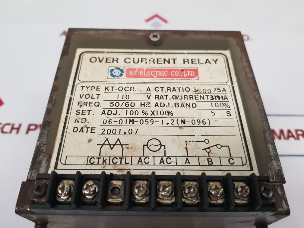 Kt Electric Kt-ocr Over Current Relay