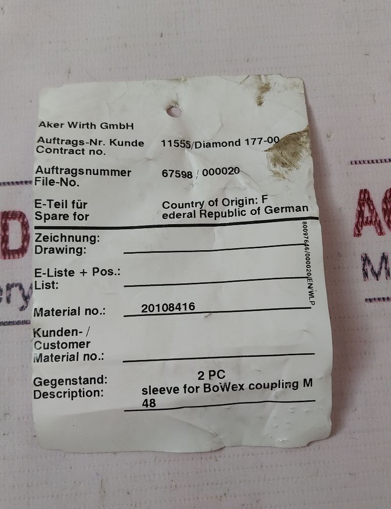 Aker Ktr-kupplungstechnik M-48 Sleeve