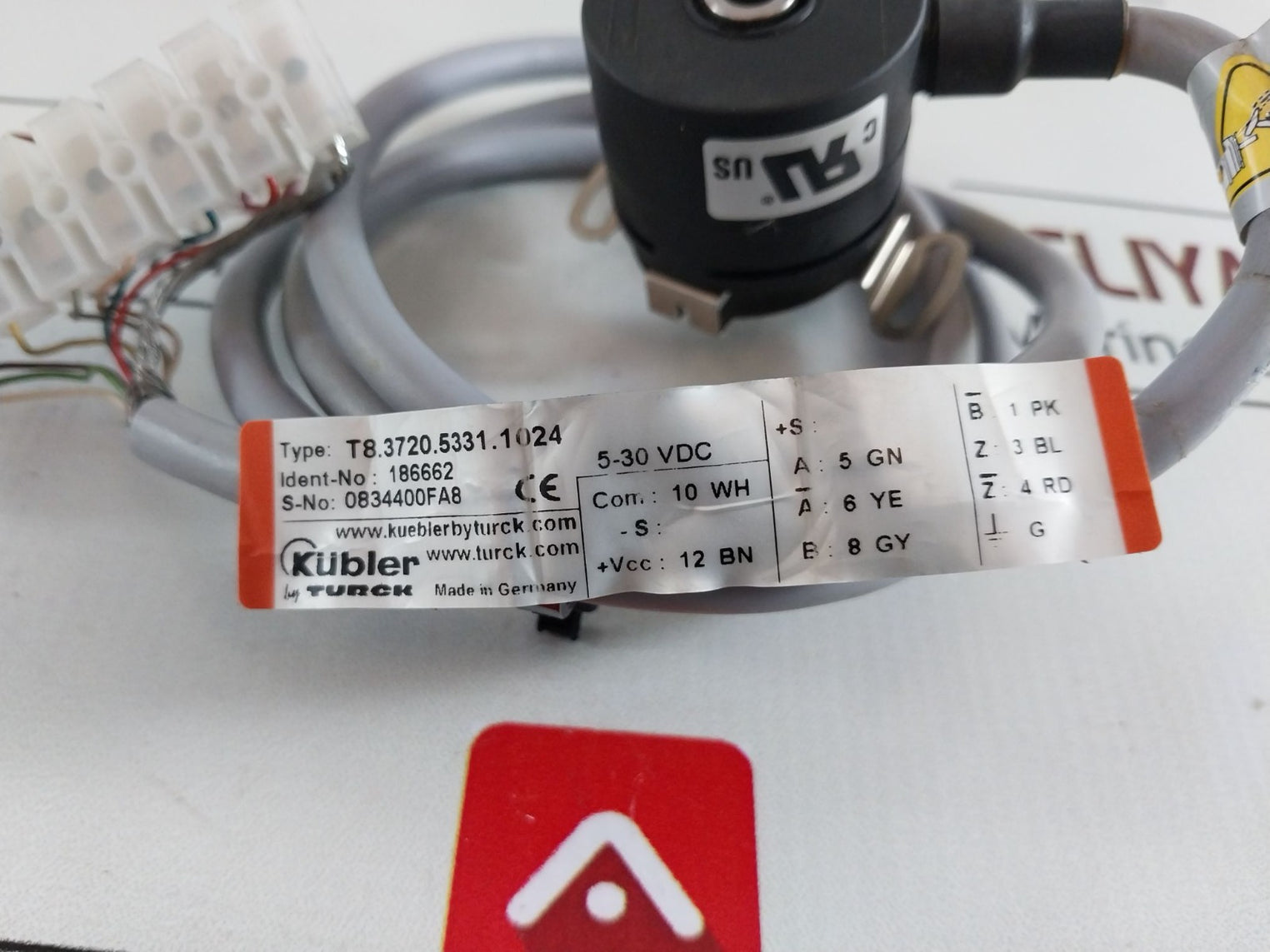 Kubler T8.3720.5331.1024 Encoder 186662 5-30 Vdc