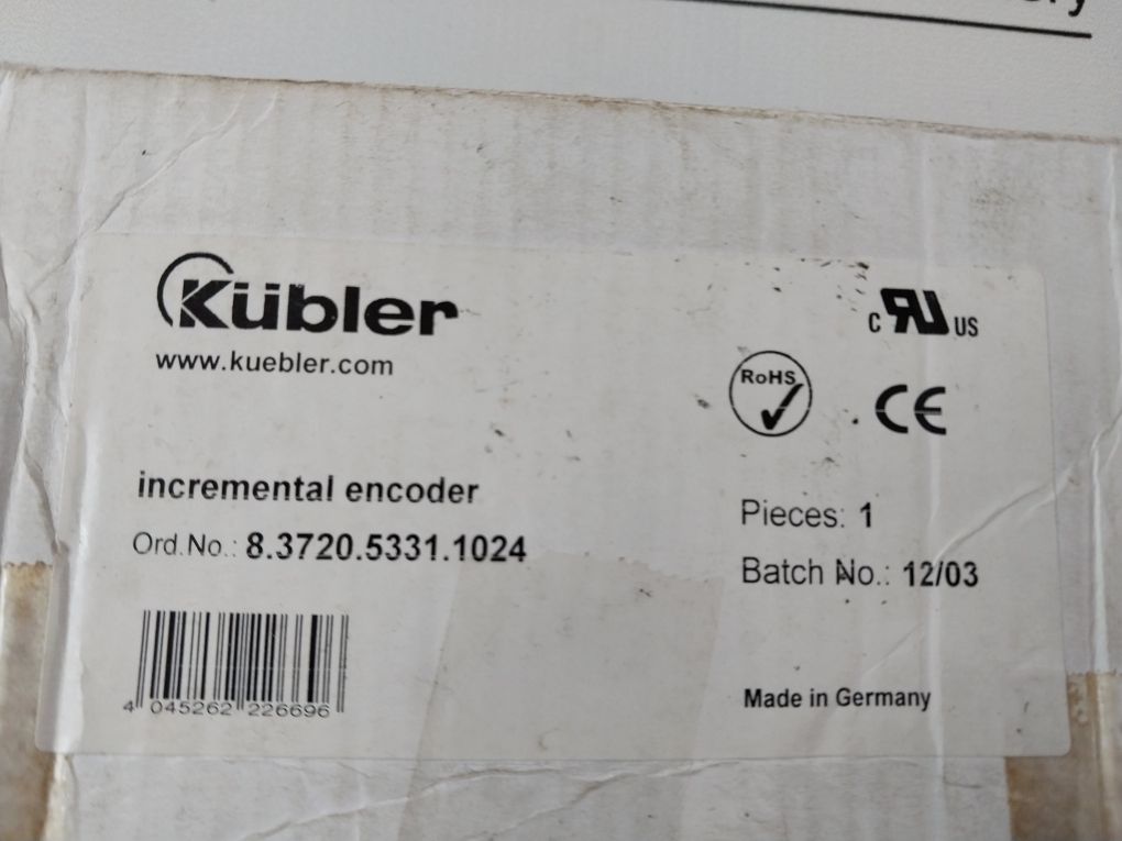 Kubler T8.3720.5331.1024 Incremental Encoder Free Shipping By Express