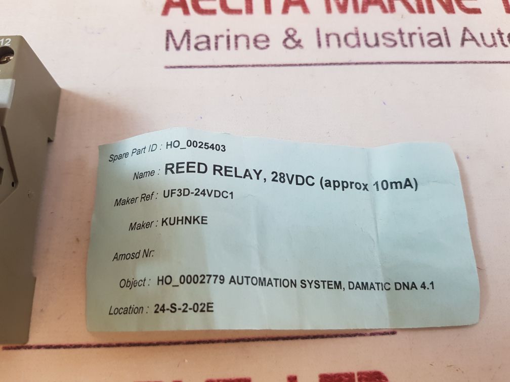 Kuhnke universal uf3d-24vdc1 reed relay