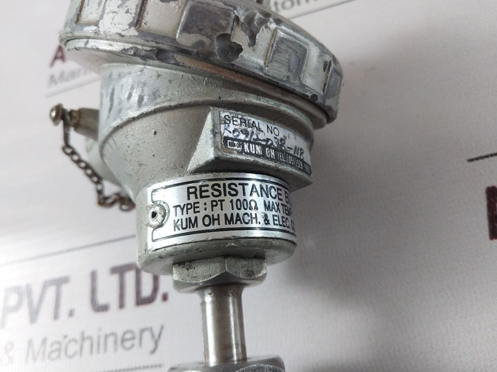 Kum Oh Pt 100 Resistance Bulb Thread Thermocouple Terminal Head