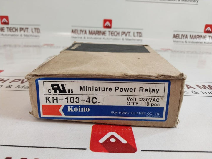 Kun Hung Electric Kh-103-4C Miniature Power Relay 
