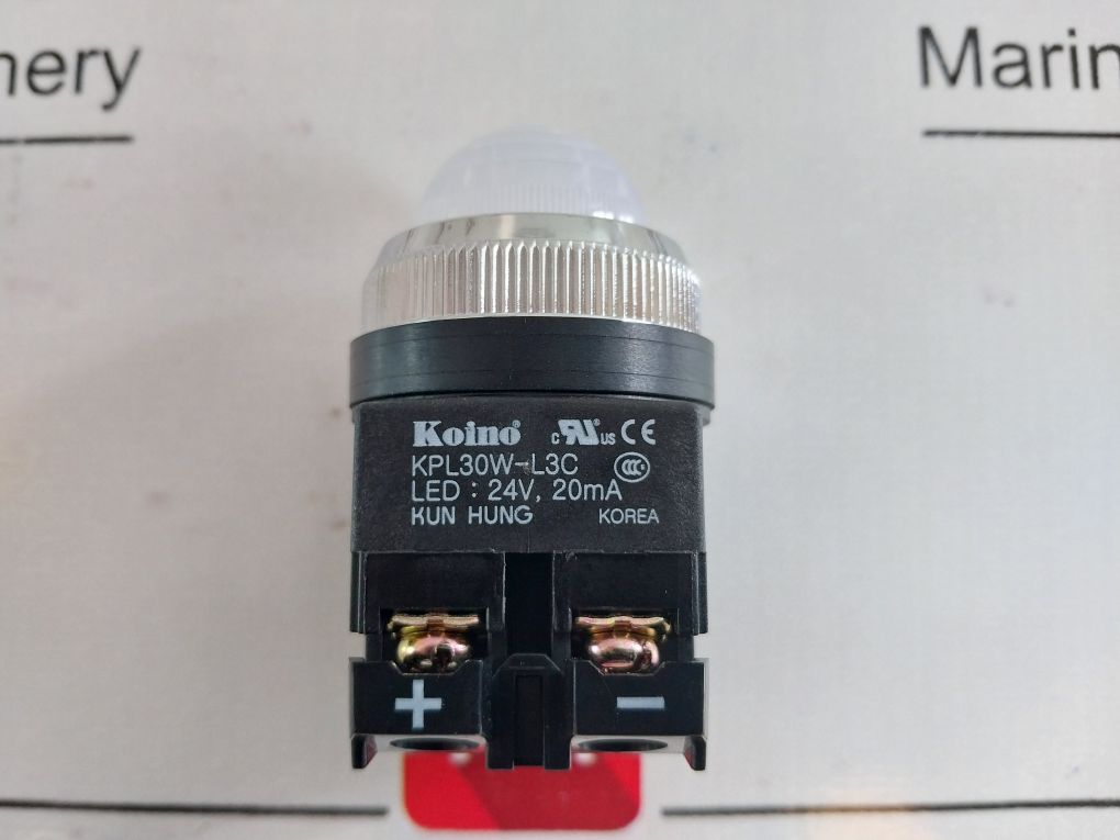Kun Hung Kpl30W-l3C Push Button Switch 24V, 20Ma