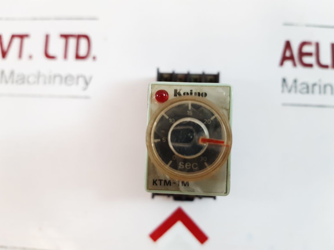 Kun Hung Ktm-1M Timing Relay 0 To 30 Sec With Socket Base
