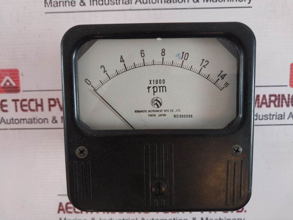 Kuramoto Instrument 899096 X1000 Rpm Meter 0-15