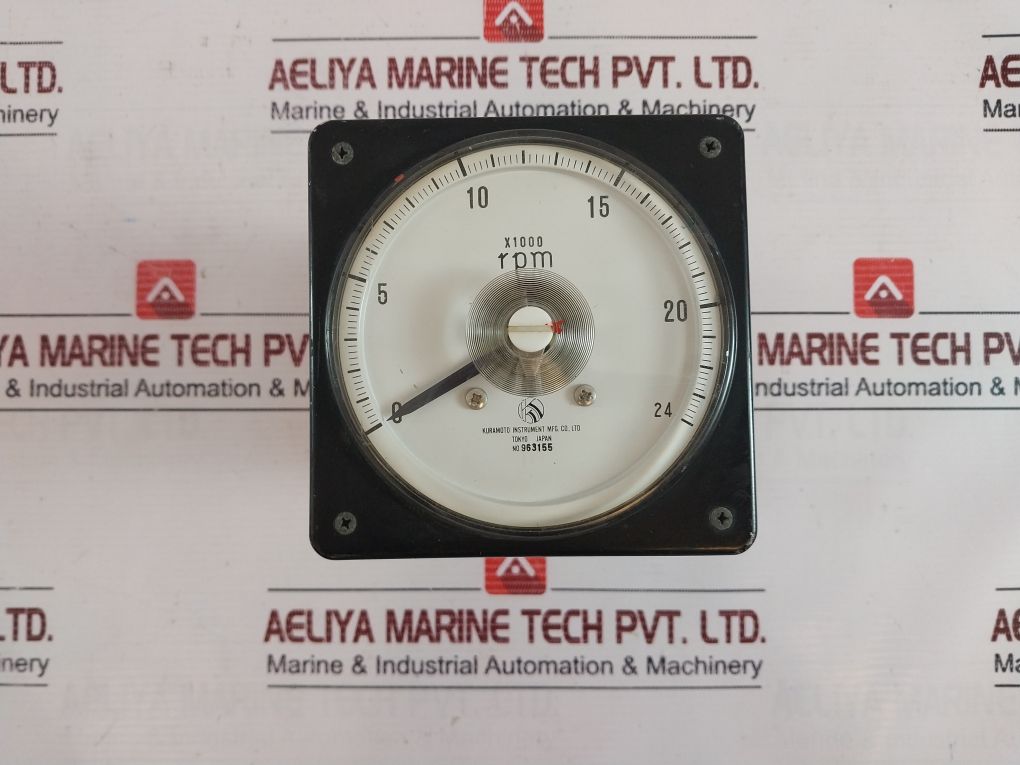 Kuramoto Instrument 963155, X1000 Rpm Meter 0-24