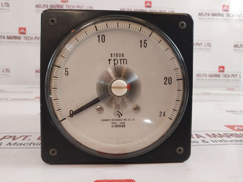 Kuramoto Instrument 963155, X1000 Rpm Meter 0-24