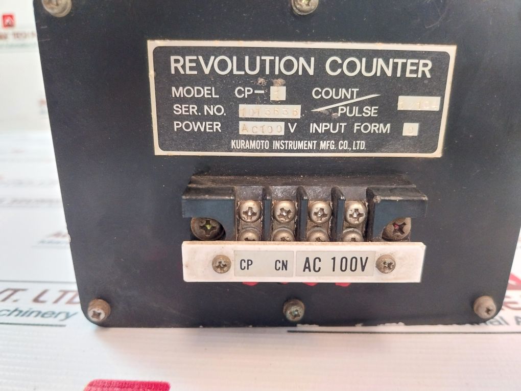 Kuramoto Instrument Cp-1 Revolution Counter Ac100V