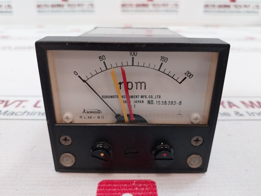 Kuramoto Rlm-80 0-200 Rpm Meter