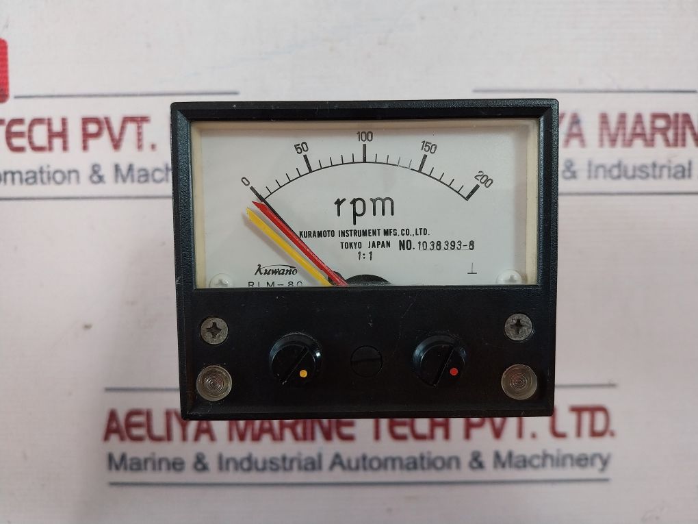Kuramoto Rlm-80 0-200 Rpm Meter