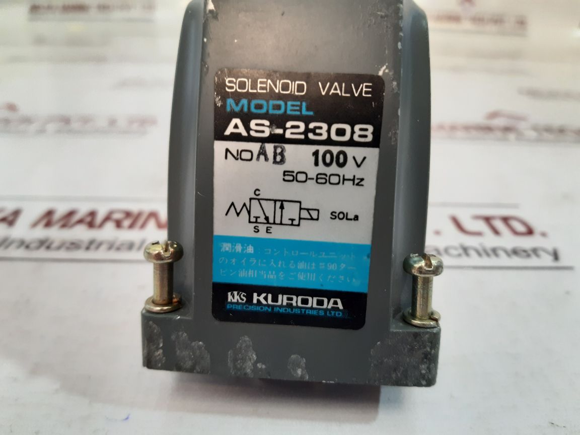 Kuroda As-2308 Solenoid Valve