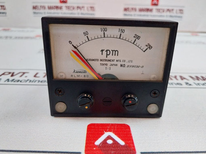 Kuwano Rlm-80 0-250 Rpm Meter Relay Dc24V