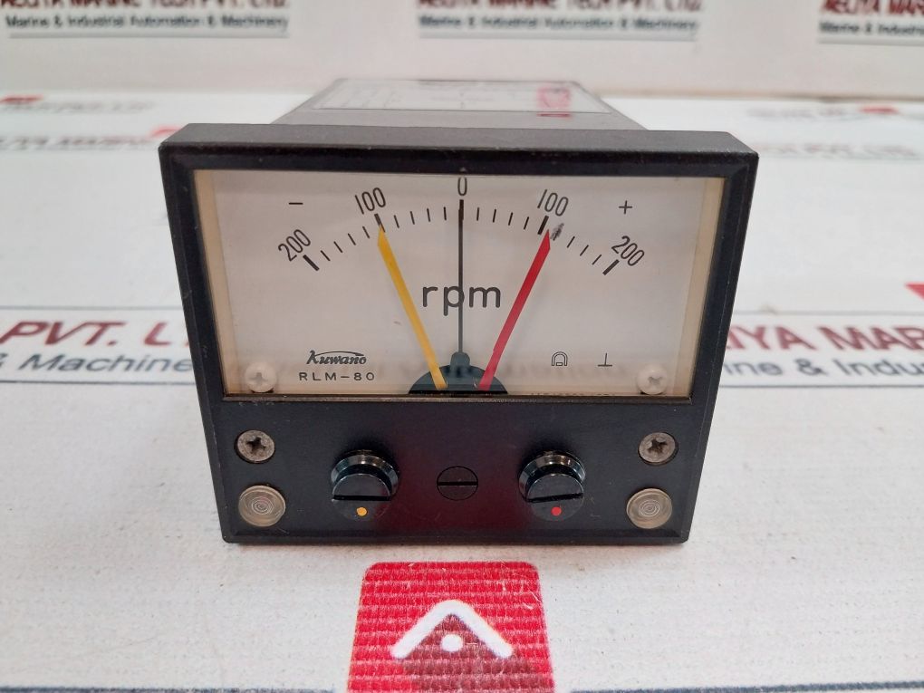 Kuwano Rlm-80 200 To +200 Rpm Meter
