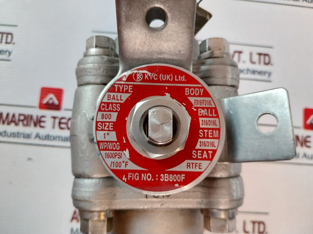 Kvc 3B800F 1” Ball Valve 1600 Psi 100°F
