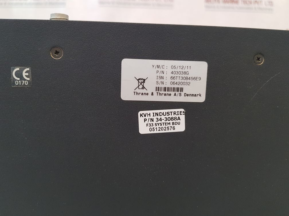 Kvh Tracphone F33 403038G Transceiver Unit