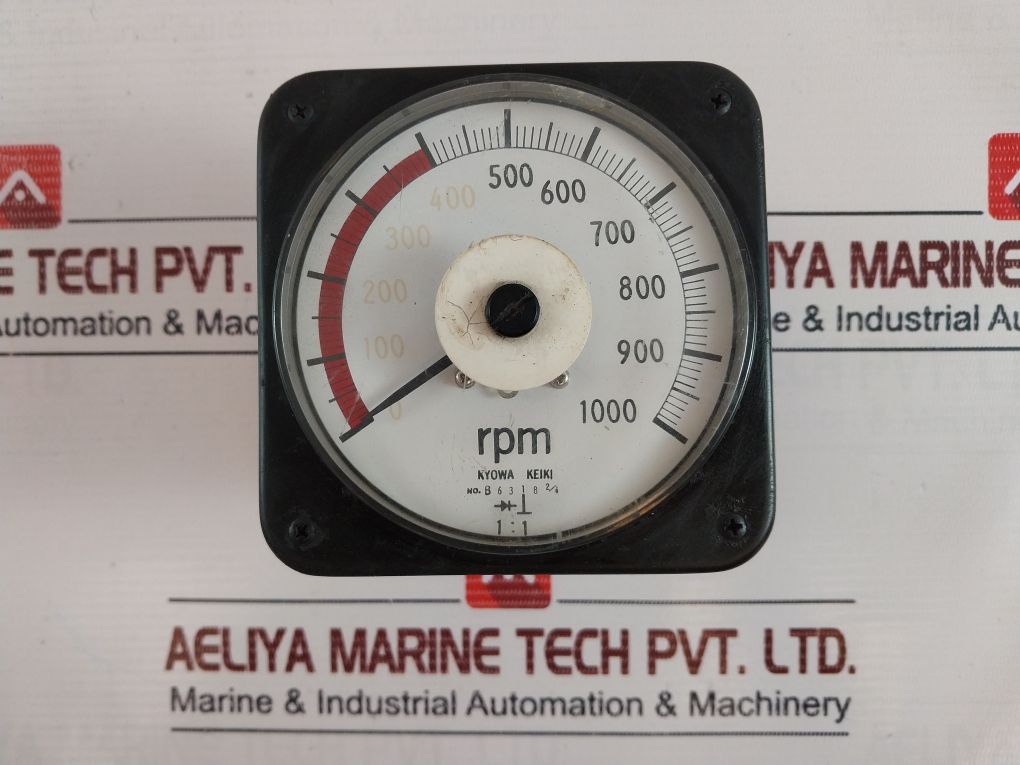 Kyowa Keiki B6318 2/4 Tachometer 0-1000 Rpm