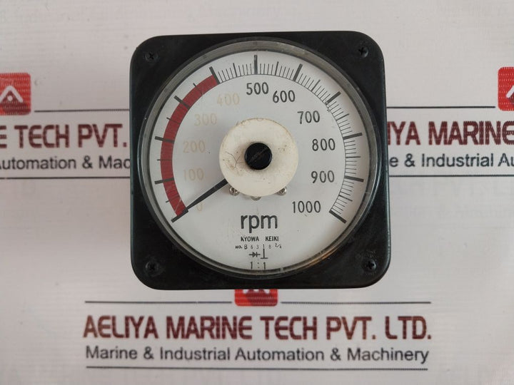 Kyowa Keiki B6318 2/4 Tachometer 0-1000 Rpm