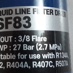 Kyungan Thermotech Sf83 Liquid Line Filter Drier