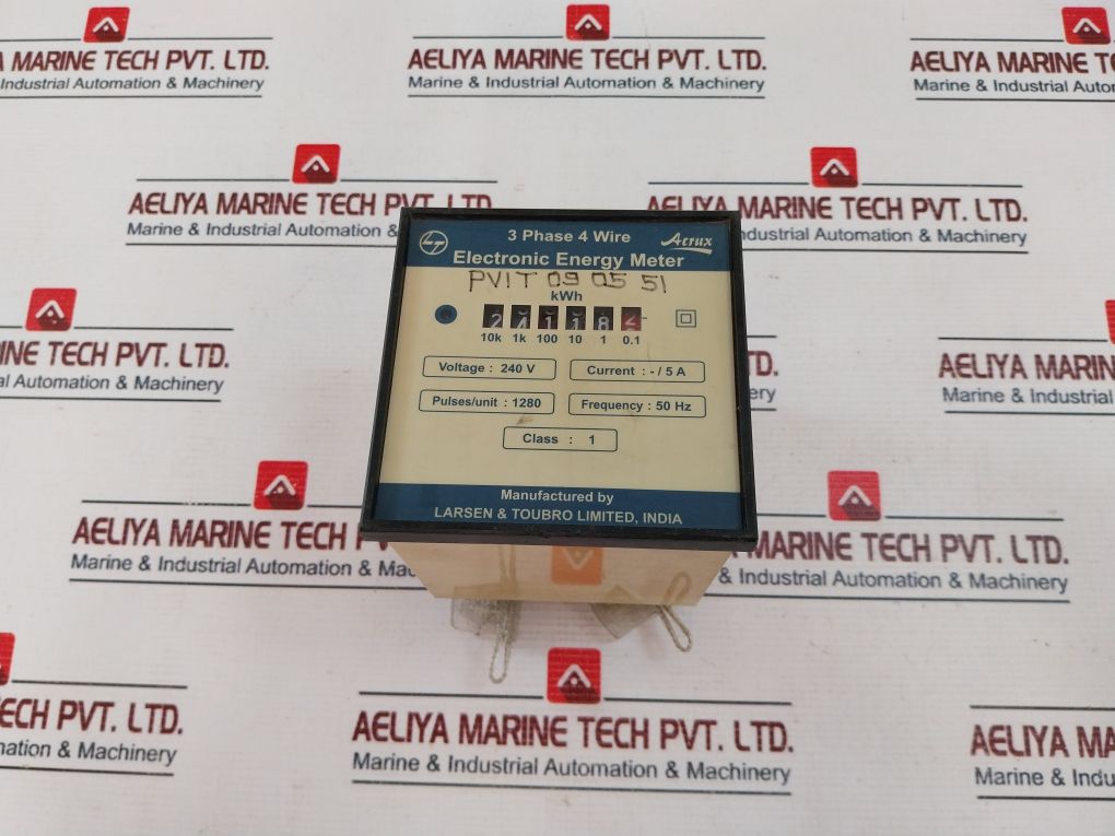 L&T 3 Phase 4 Wire Electronic Energy Meter Class 1 5A 240V