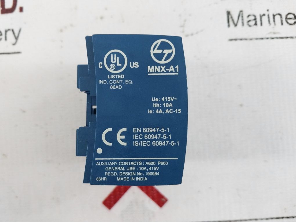L&T Mnx-a1 Add-on Auxiliary Contact Block