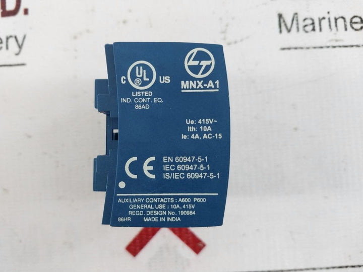 L&T Mnx-a1 Add-on Auxiliary Contact Block