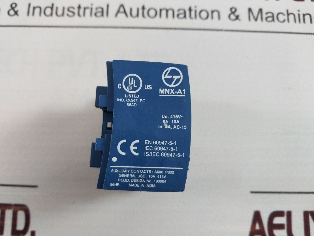L&T Mnx-a1 Add On Auxiliary Contact Block 