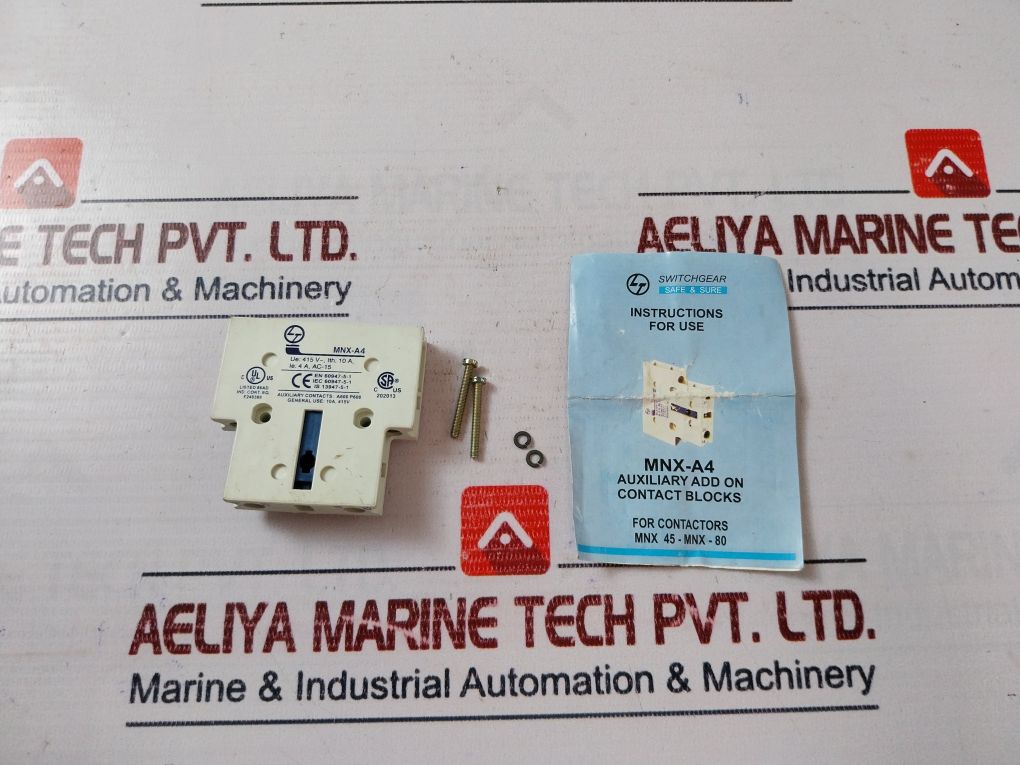 L&T Mnx-a4 Auxiliary Contact Block
