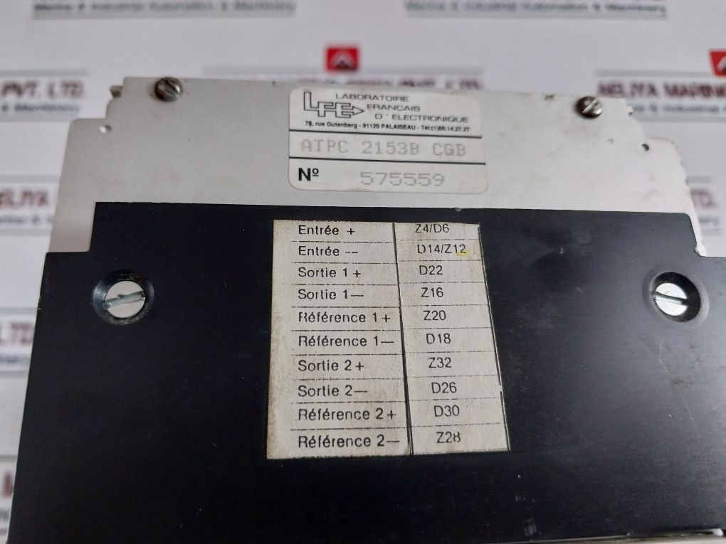 Laboratoire Francais D’electronique Atpc 2153B Cgb Converter