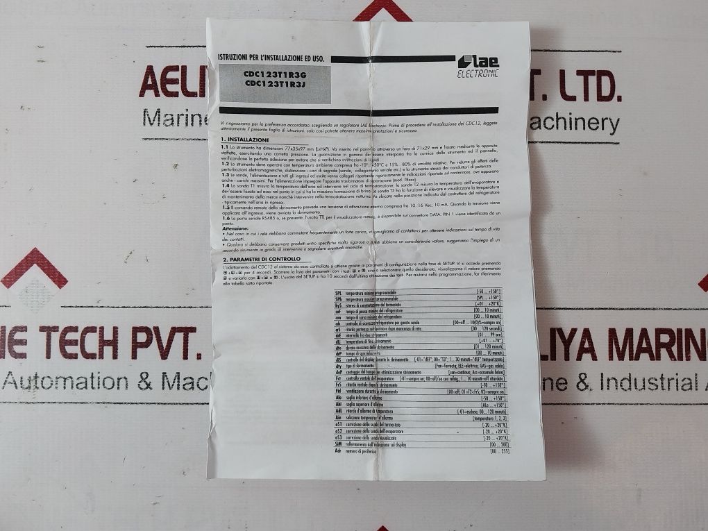 Lae Electronic Cdc123T1R3F Controller