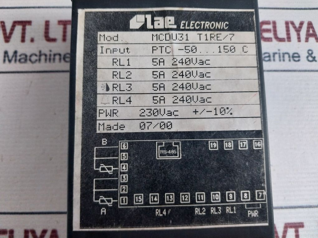 Lae Mcdu 31 Temperature Controller 5A 240Vac