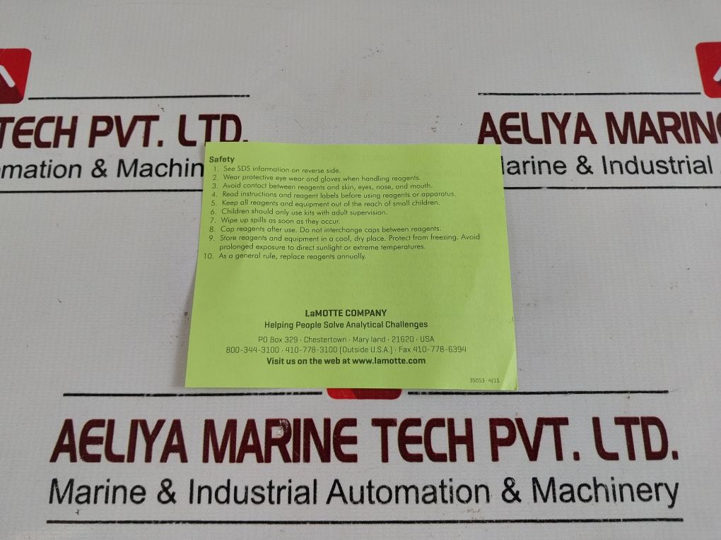 Lamotte 4-3616 Indicator Bacteria Test Coliform Kit