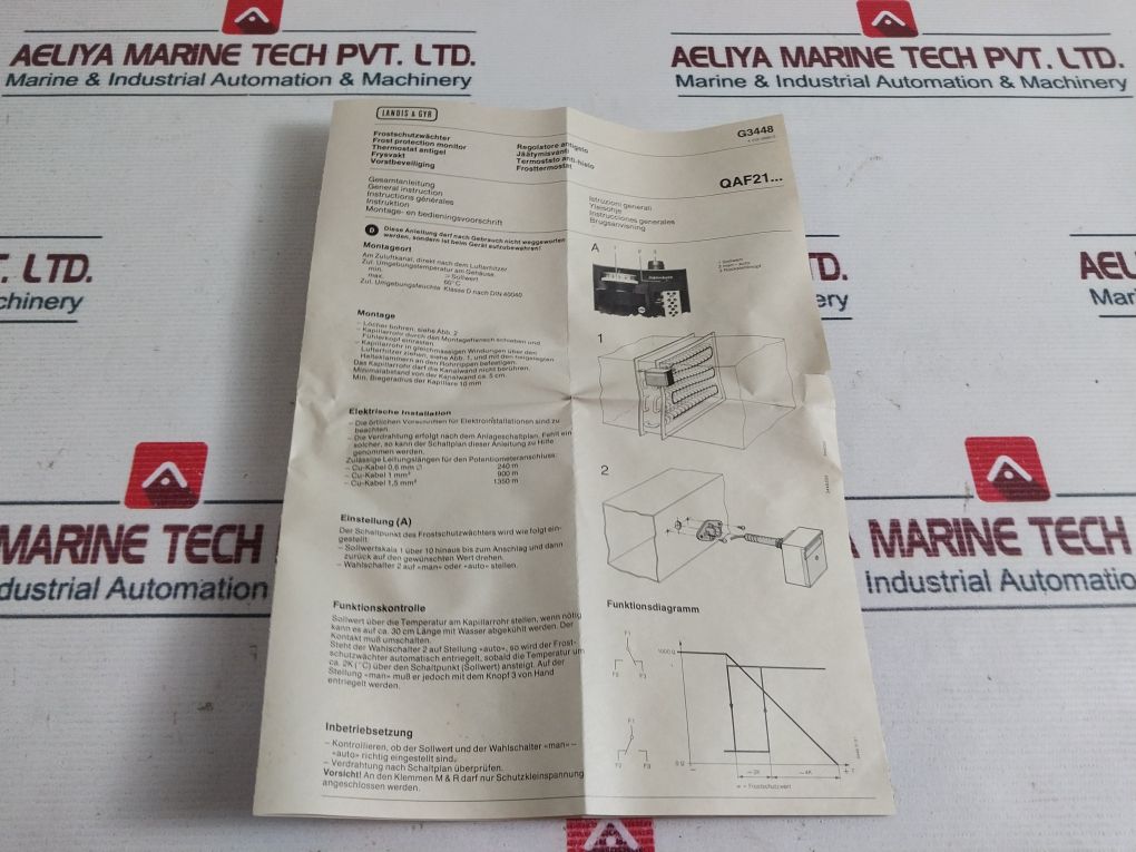 Landis & Gyr Qaf21.6 Frost Protection Monitor 43540132123