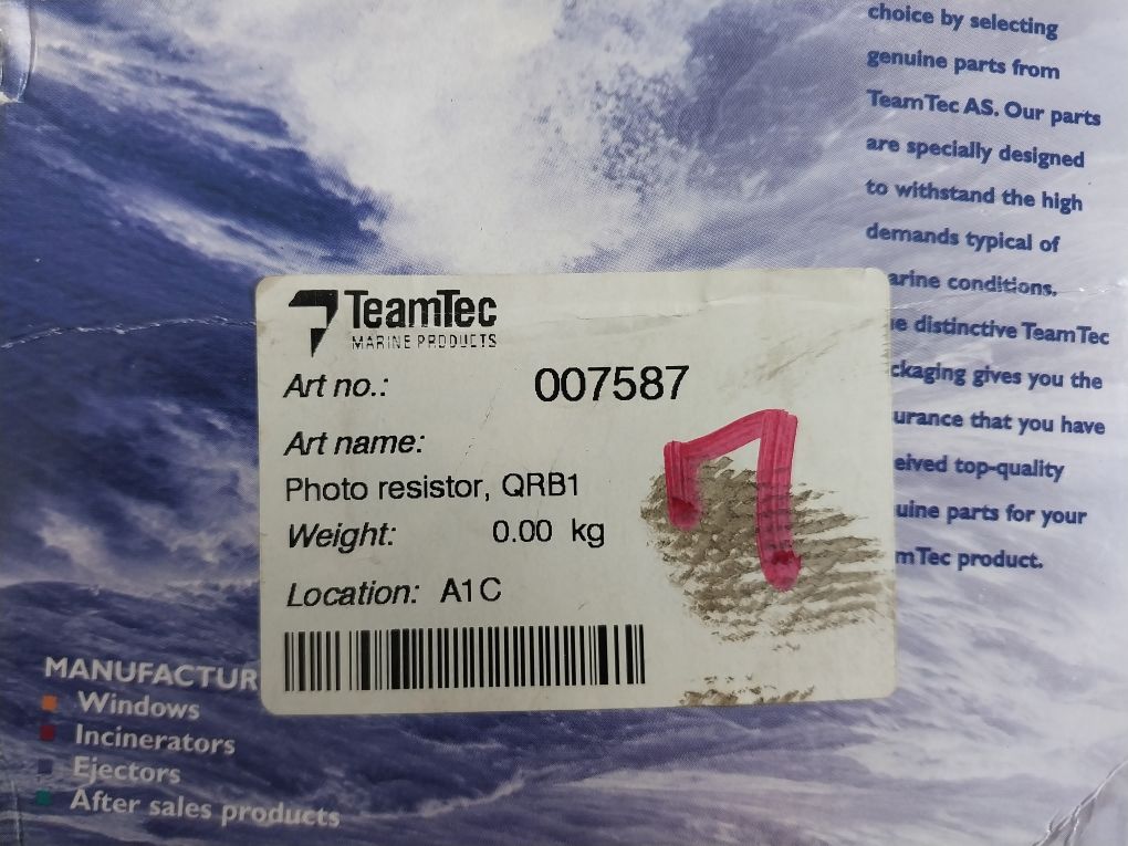 Landis & Gyr Qrb1 A-a070B70A Flame Sensor With Cable/Photo Resistor