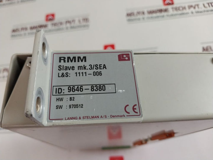 Lanng & Stelman Rmm Slave Mk. 3/Sea Remote Monitoring System 9646-8380