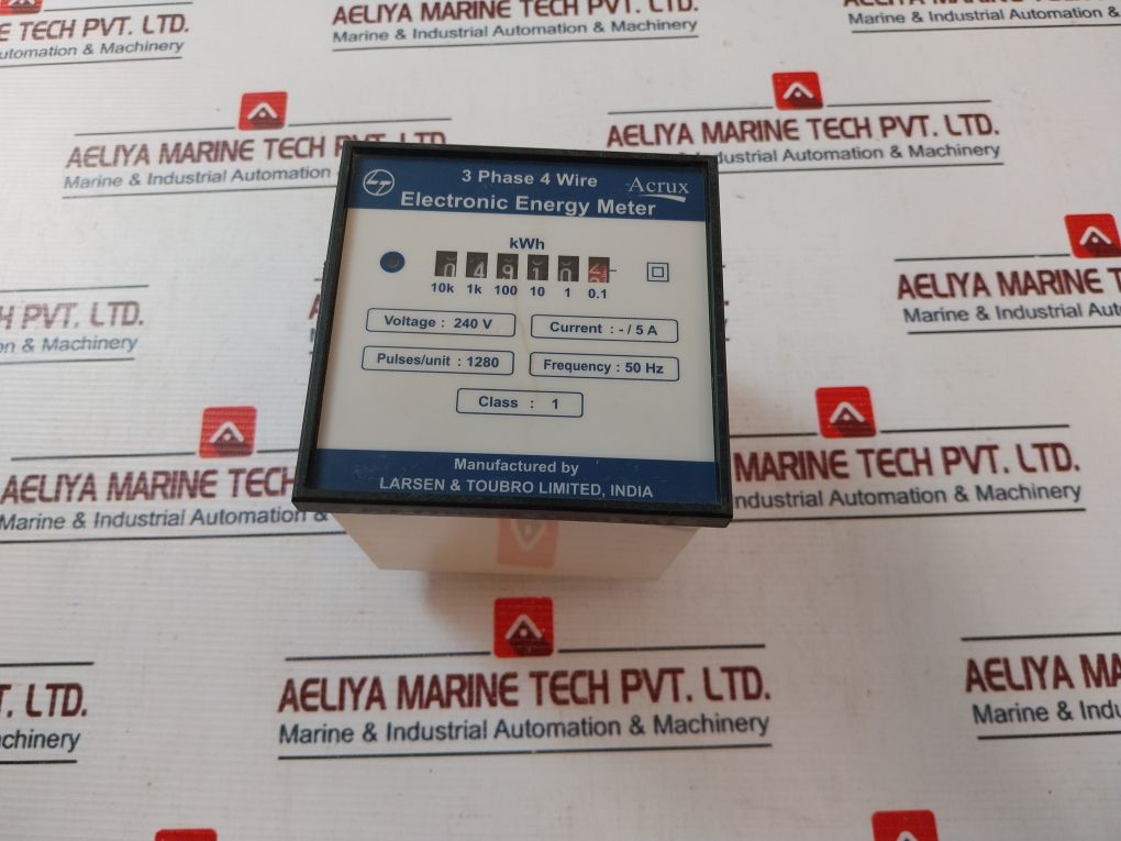 Larsen & Toubro 3 Phase 4 Wire Electronic Energy Meter 240V 50Hz