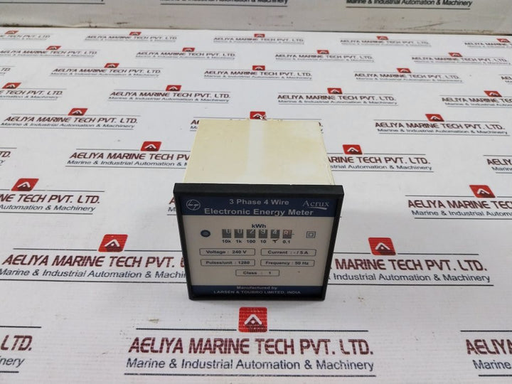 Larsen & Toubro Acrux 3 Phase 4 Wire Electronic Energy Meter 240 V 50Hz