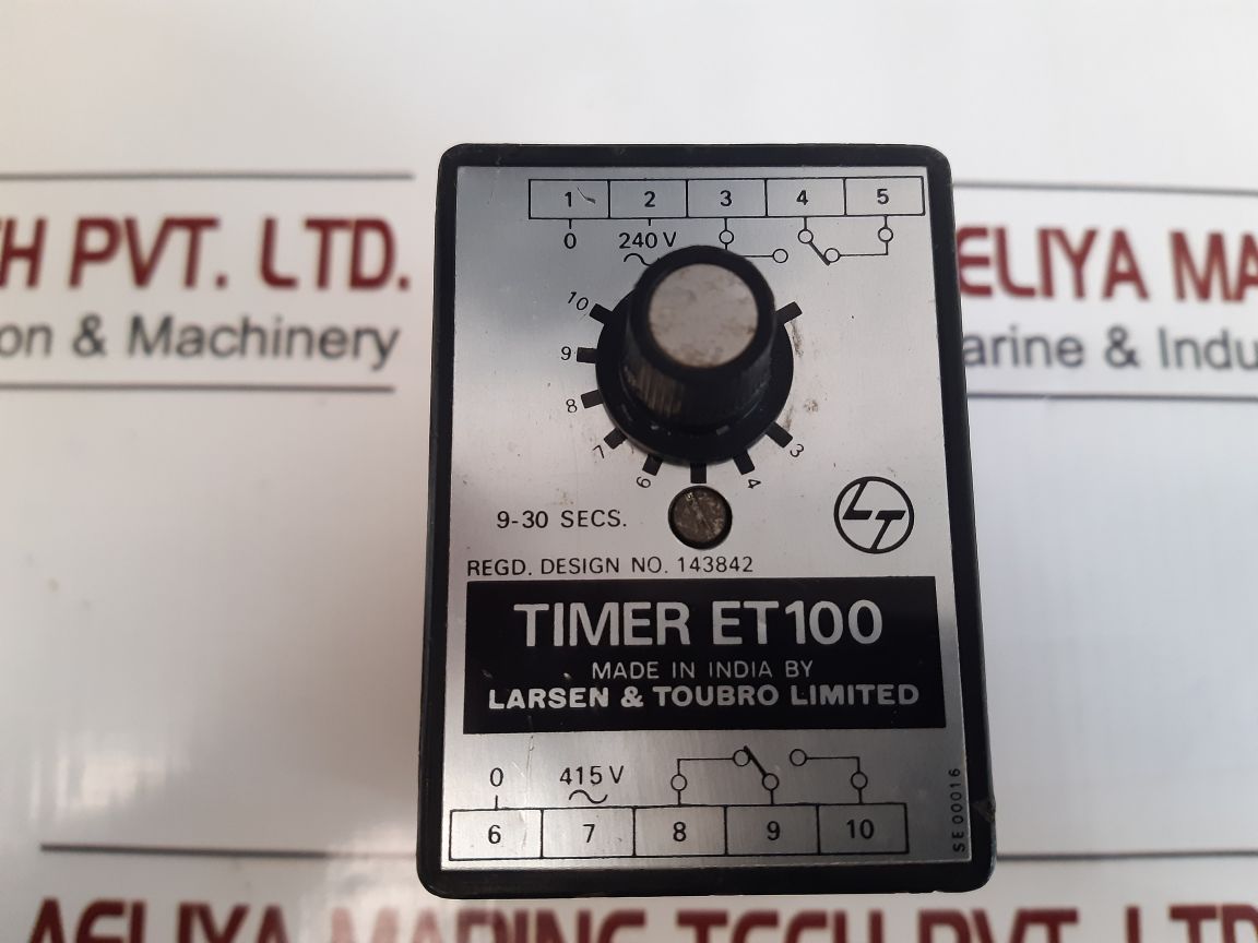 Larsen & Toubro Et100 Timer 9-30 Secs Sp00898
