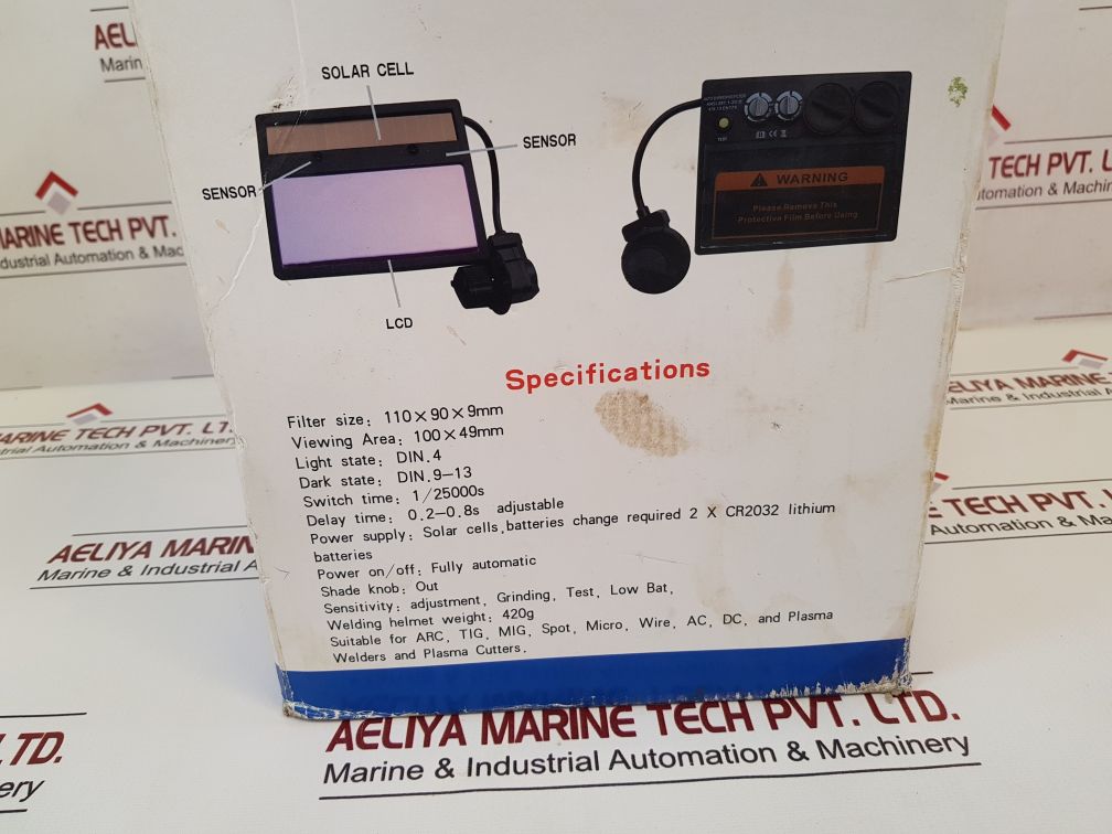 Lascentrum Welding Helmet With Auto Darkening Lens